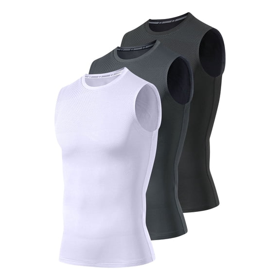 Shirts for Men Mens Tank Top Men High Elasticity Breathable Tight Fitting Sports Outdoor Running Hiking Mountaineering Sleeveless Basketball Drying Jacket Black M