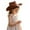 Brown, variant on Unisex Toddler Kids Cowboy Hat Wide Brim Cowgirl Hat Western Themed Party Wear Summer Sun Hat for Boys Girls Army Green One Size