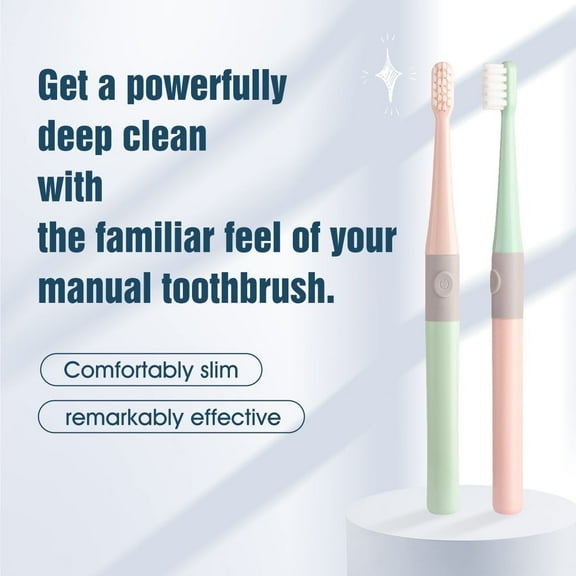 Power Smart Sonic Electric Toothbrush: Easy Upgrade, Manual Feel, Electric Clean