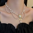 thumbnail image 1 of Collares de perlas para mujer Collares de perlas gruesas Collares de perlas grandes Collares de perlas grandes exagerados Collar llamativo, 1 of 5