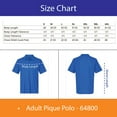 thumbnail image 2 of Gildan Men's Softstyle Pique Polo Shirts, Polos 100% Ring-Spun Cotton Short Sleeve Golf Polo Shirt, Light Blue S, 2 of 5