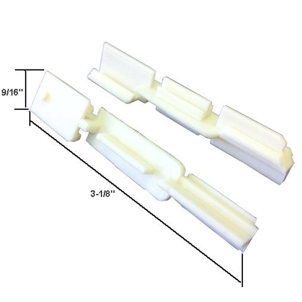 Sliding Shower Door Bottom Sill Guide Pack of 2