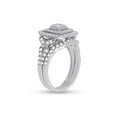 thumbnail image 3 of 14kt White Gold Round Diamond Bridal Wedding Ring Band Set 1-1/4 Cttw, 3 of 5