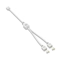 thumbnail image 1 of Cable alargador de 5 V y 3 pines para placa base de ordenador, conexión de 1 punto y 2 concentradores, divisor ARGB, color blanco, 1 of 8