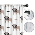 thumbnail image 4 of Blackout Kids Curtains,Cartoon Pug Dog Childrens Insulated Curtains Set Of 2,Bedroom Essentials,Toddler Room Decor 42"x84"(106x213cm), 4 of 4