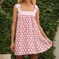 thumbnail image 1 of WILLBEST Vestidos De Verano Para Mujer, Vestido Mini Sin Mangas Con Estampado Floral Bohemio Y Lazo En Los Hombros Para Playa, Boda, Fiesta, Salida Nocturna, Vacaciones, Ropa Informal De Verano, 1 of 3