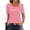Pink, variant on Generic Womens Short Sleeve Summer Shirts Square Neck Button Blouse Dressy Casual Asymmetrical Tunic Tops