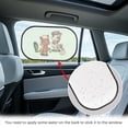 thumbnail image 4 of Yuyamidu Horse Car Window Shade Cactus Vehicle Rear Window Sun Shield 2 PCS Adorable Auto Window Curtain Blocks and UV Rays Car Accessories for Truck SUV Sedan, 4 of 7