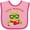 Pink and Fuchsia, variant on Inktastic Book Monster Boy Boys or Girls Baby Bib