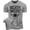 T-Shirt Heather Grey, variant on Gymish Beast Mode Workout Shirt for Men – Motivational Gym T-Shirt, Athletic Fitness Wear for Lifters, Military Green with Sleeve Logo, Small