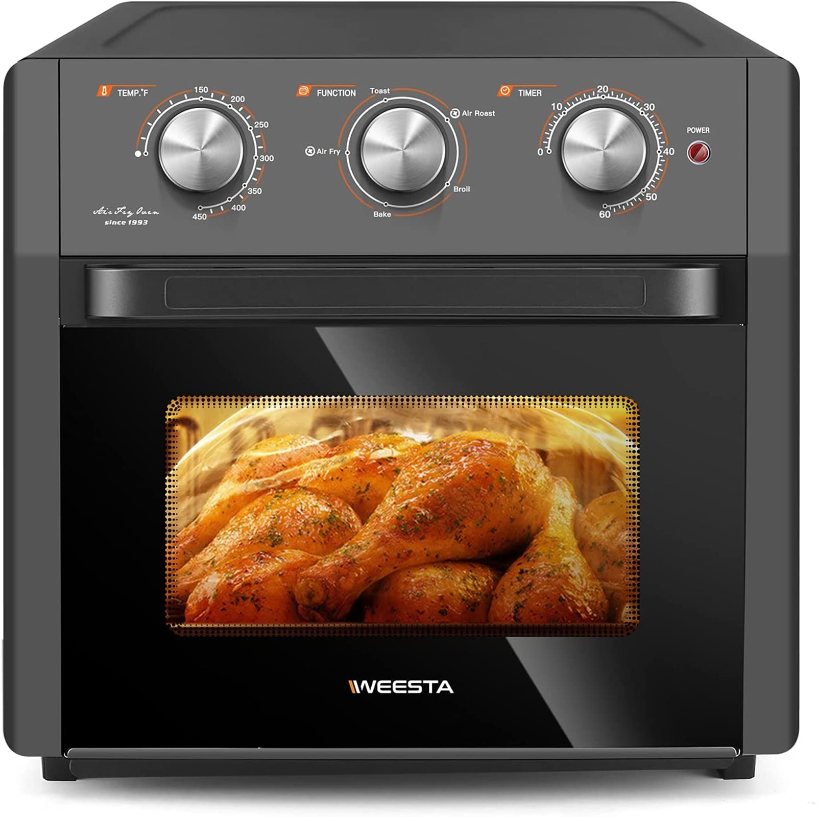 Air Fryer Toaster Oven Combo, WEESTA Convection Oven Countertop, Large –  ChinotiFurniture