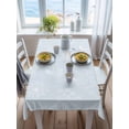 thumbnail image 3 of Blue Dandelion Rectangle Tablecloth, Spring Modern Minimalist Country Flower Waterproof & StainResistant Tablecloth, Washable Oil-proof Table Cover for Dining/Party/Wedding/Camping/Buffet 60x84 In, 3 of 9