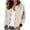 White, variant on Women's Bomber Jackets Lightweight Button Down Casual Spring Fall Long Sleeve Windbreaker Jacket with Pockets