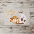 thumbnail image 2 of Creative Products Hey Pumpkin Cat 27x18 Floor Mat, 2 of 2