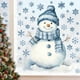thumbnail image 3 of Seyotauo Winter Wall Decals Snowflakes Stickers Removable Christmas Snowman Wall Art White and Blue Winter Window Clings Decor for Home Bedroom Decoration, 3 of 6