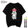 thumbnail image 2 of Camiseta de algodón con estampado negro de Senpai Anime Girl Nerdy para hombre, camiseta de manga corta para mujer, camiseta de algodón, ropa unisex Harajuku, 2 of 5