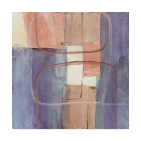 Trademark Fine Art 'Passage II Blush Purple' Canvas Art by Mike Schick