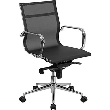 Modern Style Modern High back Mesh Chair with w/Tilt Adjustable seat Executive Office Chair Work Task Computer Executive -Low Back