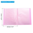 thumbnail image 2 of Unique Bargains 9x12' Binders with Plastic Sleeve, 5Pcs PP 30 Pockets Waterproof File Portfolio Folder Protector, Pink, 2 of 5