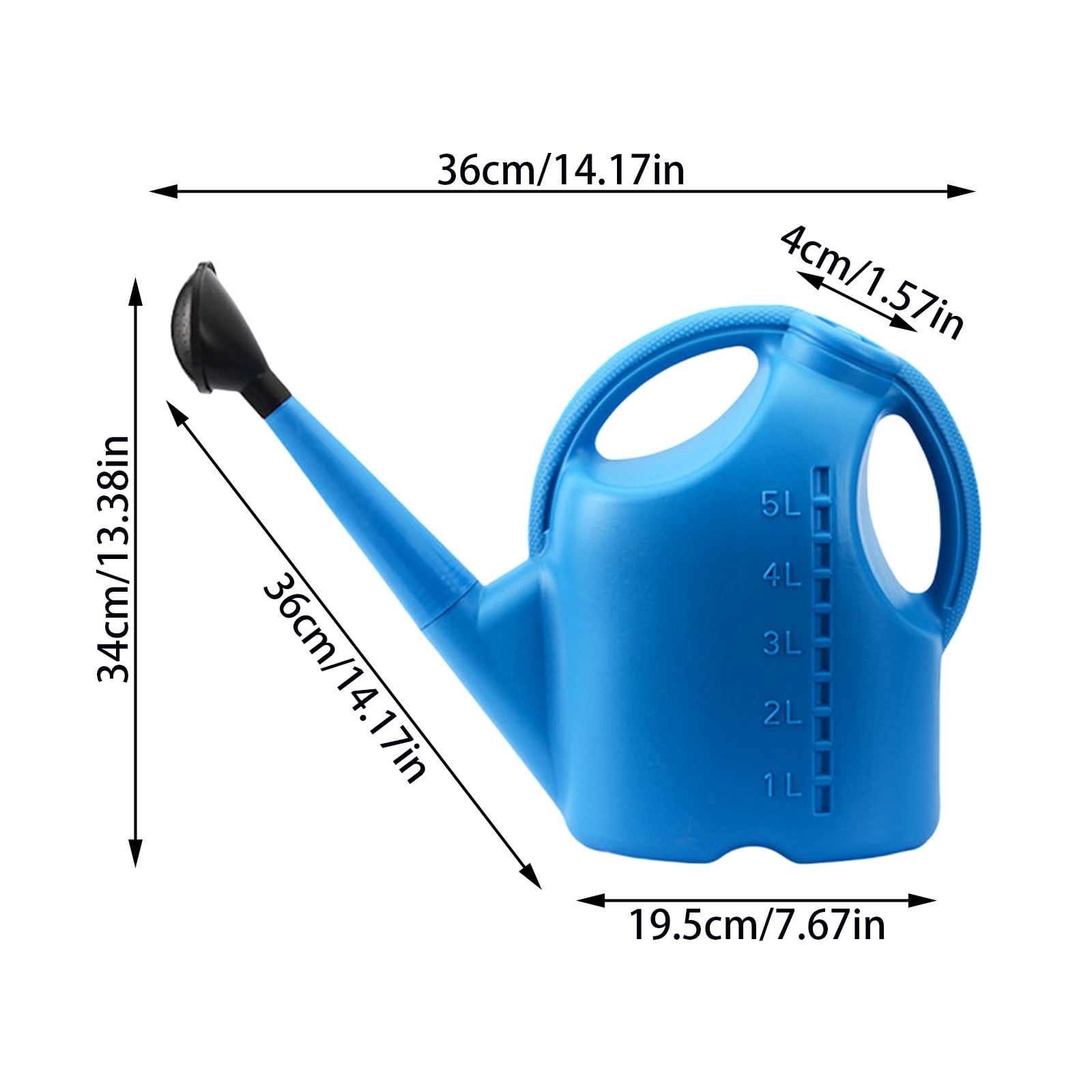2 Gallon Watering Can for Outdoor & Indoor - Large Garden Watering Can with Detachable Long Spout, Comfortable Handle, Ideal for Flowers, Gardens, and Houseplants