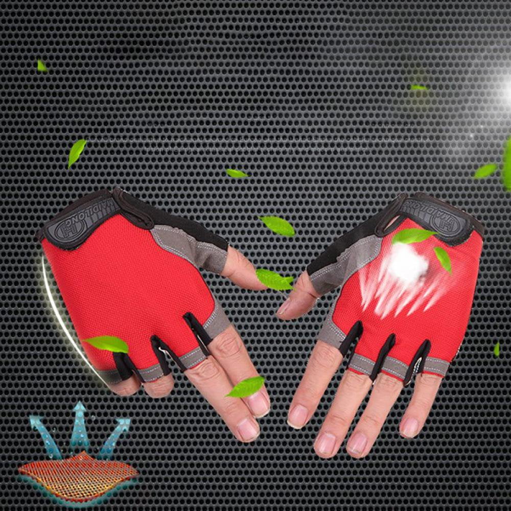 SHELLTON Cycling half Finger Mountain Bicycle Men Women Gel Pad Anti-slip Breathable Outdoor Sports Shock-absorbing Riding Biking Cycle Gloves