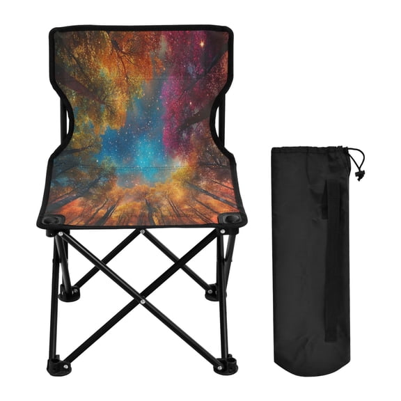 BZSMCE Camping Chairs Modern Stellar Serenity Pattern Folding chair