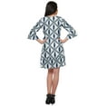 thumbnail image 3 of Moomaya Bathrobes For Women Wrap Printed Ruffle Style Bride Getting Ready Dress, 3 of 5