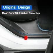 1Pair Car Rear Door Sill Protector Cover Anti Kick Pad Fit for Tesla Model Y