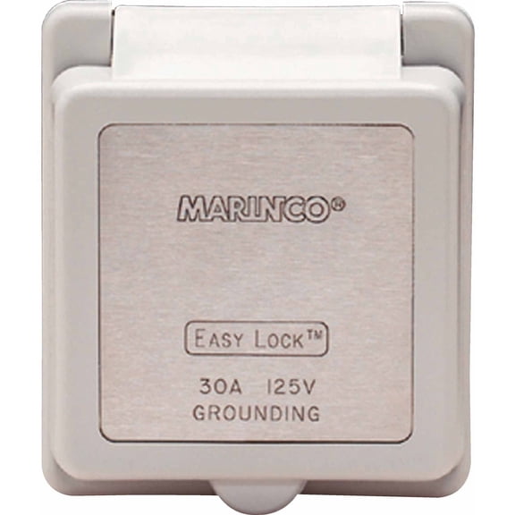 Marinco Replacement Cap and Bezel Only For 301EL-B Power Inlet