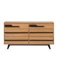 thumbnail image 4 of Commode Moderne en Bois à 6 Tiroirs - Vernis de Pin Naturel, 4 of 6