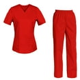 thumbnail image 1 of Women's Scrubs Set Scrub Top and Pants Scrubs Set, 1 of 3