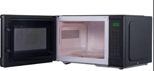 Midea 0.9 cu.ft. Countertop Microwave Oven, 900 W Turntable, Black EM9P022CV-PMB