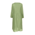 thumbnail image 4 of TopLLC Robes d'Été pour Femmes Fluides à Imprimé Floral Ensemble Deux Pièces Robe en Chiffon Grande Taille Col Ras du Cou Robe Sans Manches Invitée de Mariage, 4 of 5