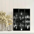thumbnail image 2 of Black and White New York Cityscape Decorative Painting/Canvas Art， Perfect for Decorating Living Room， Bedroom， Office， Dining Room， Study Room， and Gallery., 2 of 8