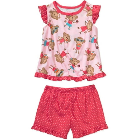 Child of Mine by Carter's - Baby Girls' 2-Piece Short-Sleeve Pajama Set