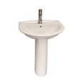 thumbnail image 2 of Barclay 3-301WH Karla Pedestal Lavatory, 1 -Hole, White, 2 of 2