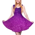 thumbnail image 2 of 2024 Glitter Ombre Print Dress Magical Purple Trendy Dresses Sleeveless Street Style Skate Dress Womens Vestidos Birthday Present, 2 of 7