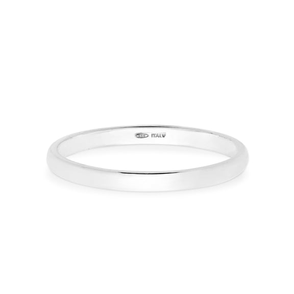 Miabella 925 Sterling Silver Comfort Fit Dome Band Ring 2mm, 4mm, 6mm for Women or Men, Made in Italy (2mm, 4)