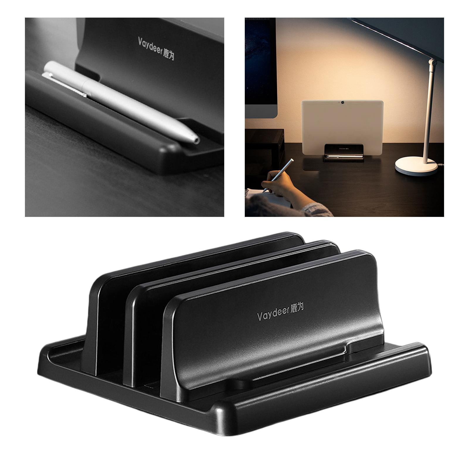 JWQFBC Lightweight Portable Laptop Stand Adjustable Stable Vertical Storage Accessories Double-Space 180g