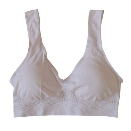 

lulshou Sports Bras for Women Ladies 2PC Seamless Sport Yoga Bras-Anti-sagging Sport Padded Push up Sleep Bras