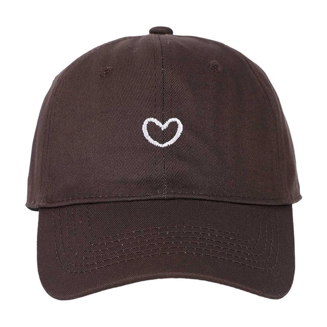 Trendy Heart Embroidered Baseball Cap for Daily Wear - Adjustable and Versatile Headgear for All Seasons