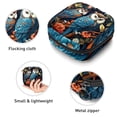 thumbnail image 3 of Owl Sanitary Napkin Bag Pouch with Zipper, Period Purse Large Pouch with Zipper for Women, Velvet, Sponge, Oxford Cloth Material, 3 of 6