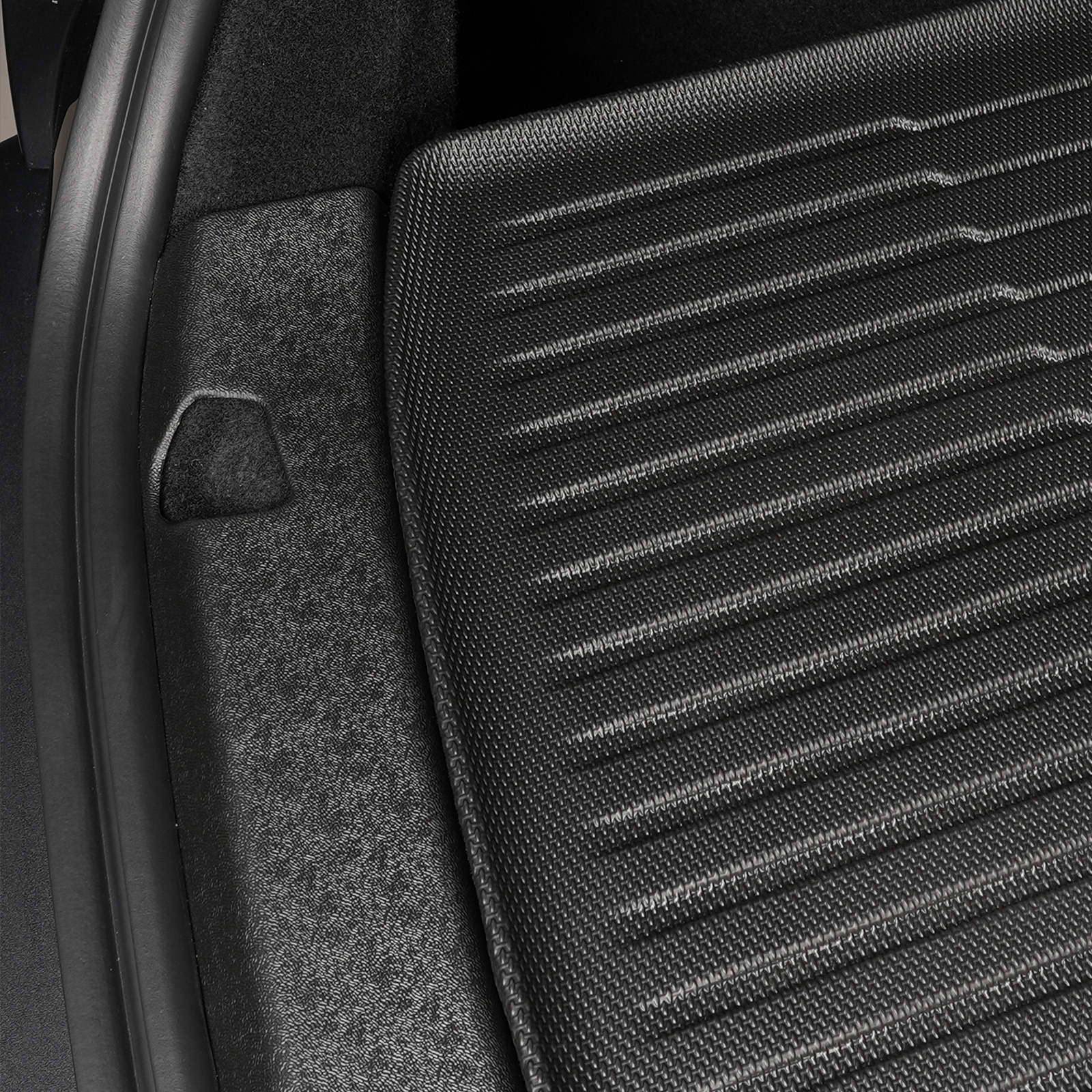 Ikon Motorsports TPE Thermo Plastic Elastomer Rear Trunk Sill Bumper Guard Protector Cover Interior Accessories For 2026 Tesla Model Y Juniper, Black