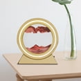 thumbnail image 4 of veasfak Lampe de Table Dynamique Scène de Sable 3D, Sablier, USB de Bureau Rouge, 4 of 9
