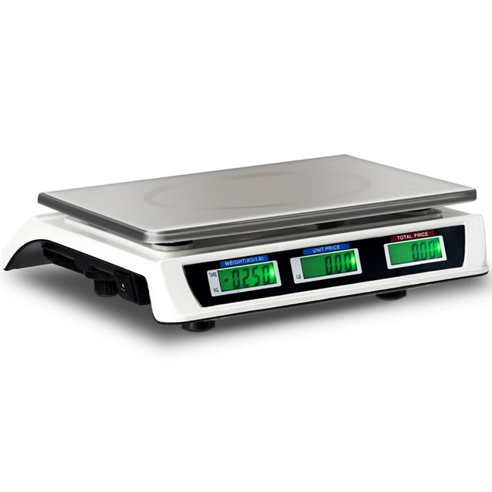 Resenkos 66 lbs Electronic Price Computing Scale with LCD Screen Display, Commercial Food Meat Weight Scale