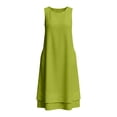 thumbnail image 4 of Bxsruta Womens Casual Dress Sleeveless Midi Sundress Loose Summer Beach Dresses with Pockets, 4 of 4