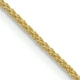 thumbnail image 1 of 18k Yellow Gold 24 Inch 1mm Spiga Chain Necklace Pendant Charm Wheat, 1 of 9