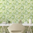 thumbnail image 3 of Ambesonne Leaves Peel & Stick Wallpaper for Home, Botanical Abstract Motifs, 13"x36", Lime Green Apple Green, 3 of 6