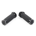 thumbnail image 5 of ZS 1" Black Motorbike Handlebar Hand Grips Fit For Harley Touring Sportster Dyna Softail VRSC, 5 of 7