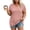 Pink-14, variant on Nugftut Womens Puls Size Tops Short Sleeve V Neck T-Shirts Solid Color Casual Shirts